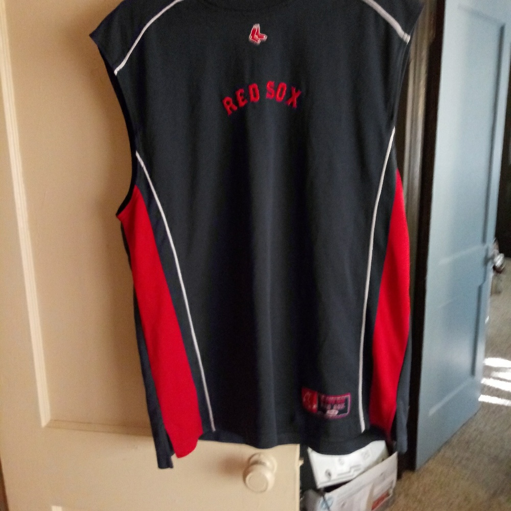 Sleeveless mens boston red sox shirt size xl